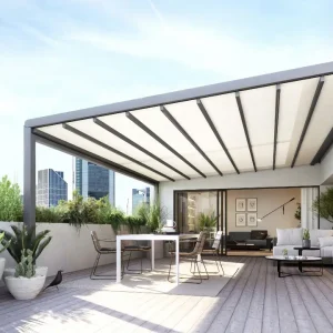 Markilux Stretch textile pergola details