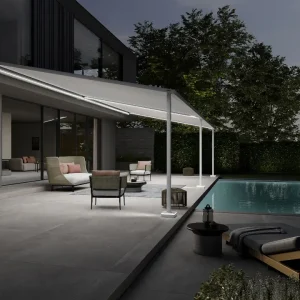 Markilux style textile pergola
